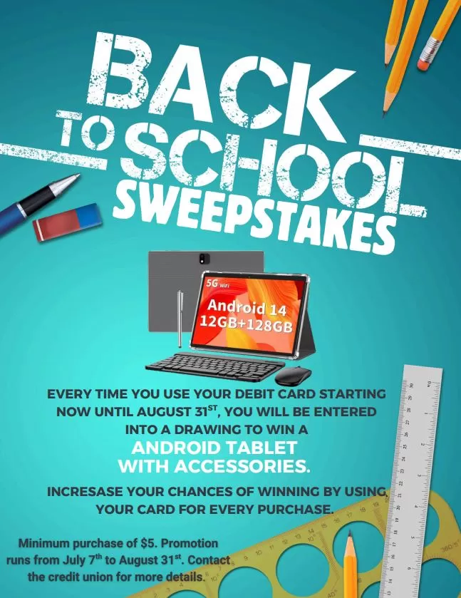 Back to school sweepstakes